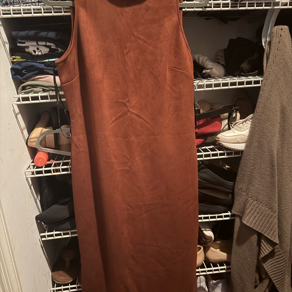 INC International Concepts Rich Brown Midi Dress